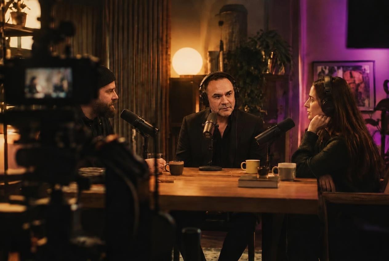 Podcast recording